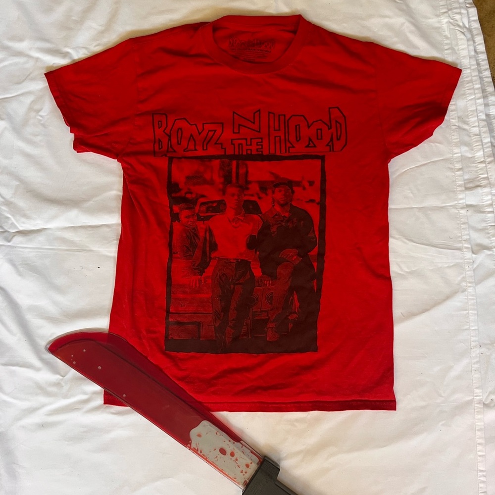 Red 'Boyz N The Hood' Graphic T-Shirt